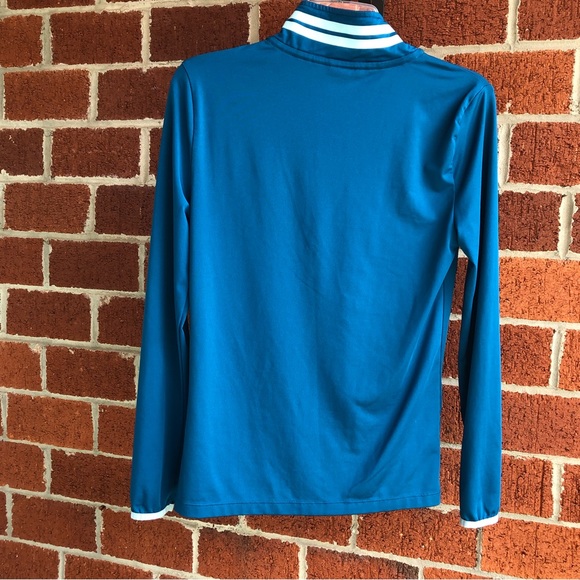 PINK V.S. Long Sleeve Quarter Zip Up | Blue | Size L - Picture 2 of 5